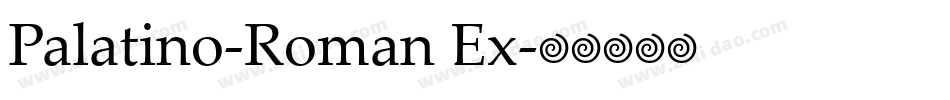 Palatino-Roman Ex字体转换